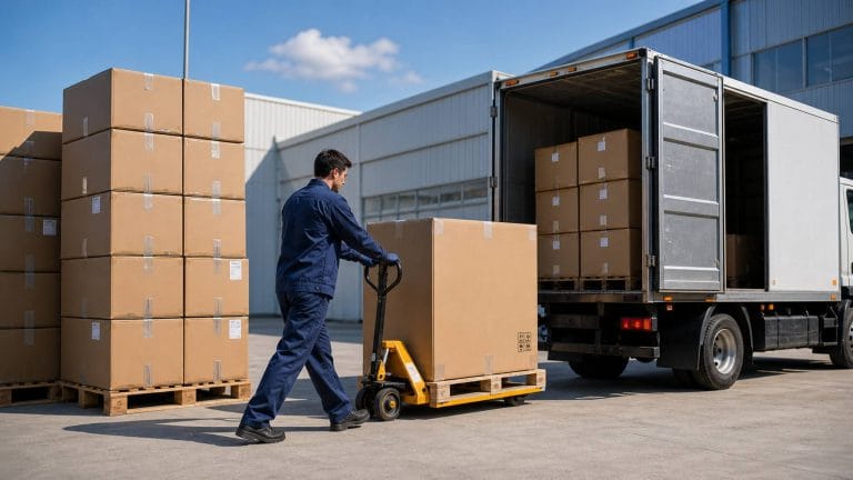 ABeWER pressure injury prevention systems being prepared for distribution at an EU-based logistics hub, supporting partner deliveries across Germany and the DACH region